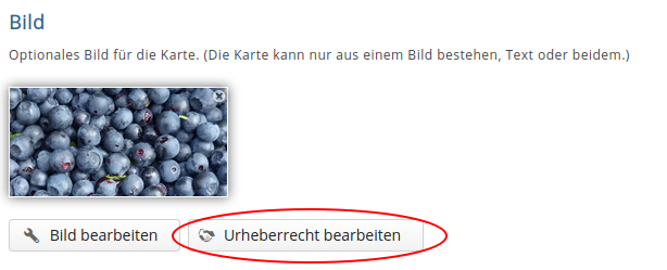 Button Urheberrecht bearbeiten